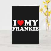 私のフランキーが大好き カード (黄色い花)