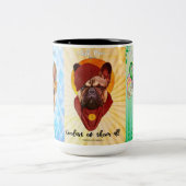 私のフランスのなトリオのマグ2を赦免して下さい ツートーンマグカップ (中央)