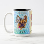 私のフランスのなトリオのマグ2を赦免して下さい ツートーンマグカップ (左)