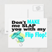 私のフリップフロップであなたを平手打ちにしないで ポストカード (正面/裏面)