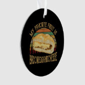 私のフルーツお気に入りのベーコンの卵とチーズギフト オーナメント (正面)