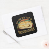 私のフルーツお気に入りのベーコンの卵とチーズギフト スクエアシール (封筒)