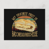 私のフルーツお気に入りのベーコンの卵とチーズギフト 案内ポストカード (正面)