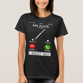私のフルートが呼んでいる、私は行かなければならない 面白いスマホケース Tシャツ