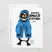 私のフンボルトの意見では…ペンギン シーズンポストカード (正面/裏面)