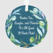 私のブッククラブのグループのよい友人 オーナメント (裏面)