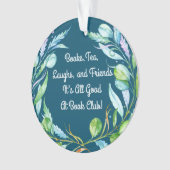 私のブッククラブのグループのよい友人 オーナメント (正面)