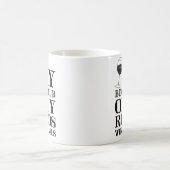 私のブッククラブはワインのラベルのマグだけを読みます コーヒーマグカップ (中央)