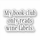 私のブッククラブはワイ読ンラベルのみ シール (正面)