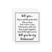 私のブライズマンになってくれますか ノートカード (正面/裏面インサイチュ)