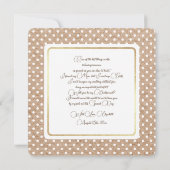 私のブライズメイドになってくれますか？ オーダーメイドの招待状 招待状 (裏面)