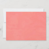 私のブライズメイドになってくれますか？ コーラル カード 水彩 (裏面)