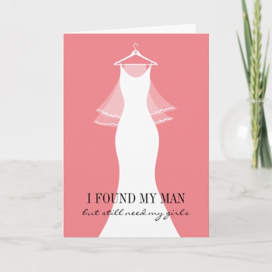 私のブライズメイドになってくれますか? デジタルリクエストカード 招待状 (正面)