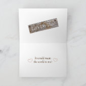 私のブライズメイドになってくれますか? プロポーズカード カード (内部)