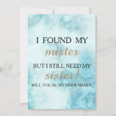 私のブライズメイドになってくれますか? 招待状 (正面)