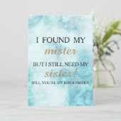 私のブライズメイドになってくれますか? 招待状 (スタンド正面)