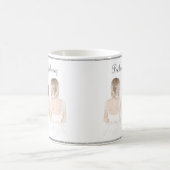 私のブライズメイドになってくれますか? 水彩スクリプト コーヒーマグカップ (中央)