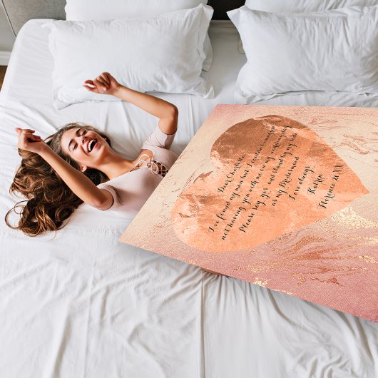 私のブライズメイドになってくれる？ ピンクのローズ ブラシ ハート 招待状