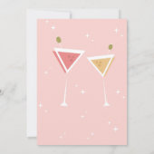 私のブライズメイドになってくれる？ マティーニ＆スターズ カスタム 招待状 (裏面)