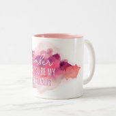 私のブライズメイドになってくれる？(水彩のマグカップ) ツートーンマグカップ (正面右)