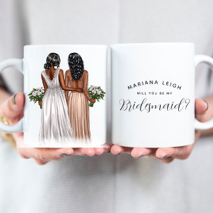 私のブライズメイドになってくれる? Girls In Gowns コーヒーM コーヒーマグカップ