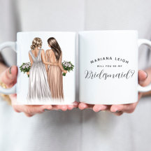 私のブライズメイドになってくれる？ Girls In Gowns コーヒーM