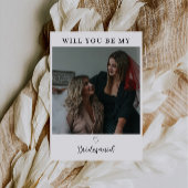 私のブライズメイドの写真カードになってくれますか？ 招待状