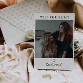 私のブライズメイドの写真カードになってくれますか？ 招待状