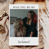 私のブライズメイドの写真カードになってくれますか？ 招待状