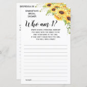 私のブライダルシャワー英語ゲスペインのーム (正面/裏面)