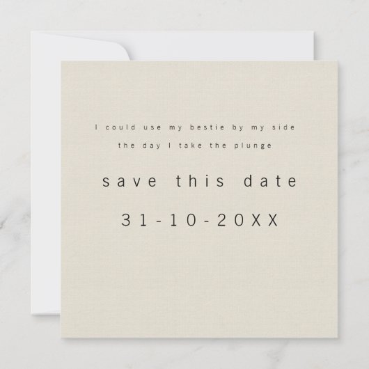 私のブライドメイドアーティストのダウンロード 案内状 (裏面)