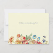 私のブライドメイドフローラヴィンテージ 招待状 (裏面)