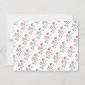 私のブライドメイドフローラ招待状 招待状 (裏面)