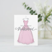 私のブライドメイドブライダルパーティピンクドレスか カード (スタンド正面)