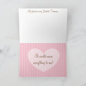 私のブライドメイド・フローラ・ウッ素朴ド・カードになるか 招待状 (内部)