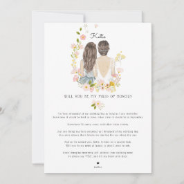 私のブライドメイド/メイド・オブ・オーナー（花嫁付き添い人）提案I 招待状