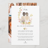 私のブライドメイド/メイド・オブ・オーナー(花嫁付き添い人)提案I 招待状 (正面/裏面)