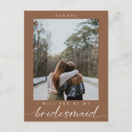 私のブライドメイドBohoシック写真モダンか ポストカード