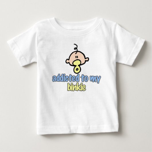 私のブラインド中毒（男の子） ベビーTシャツ (正面)