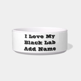 私のブラックラブ犬、名前を追加するのが大好き ボウル