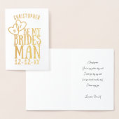私のブリデスマン結婚の提案カード 箔カード (ディスプレー)