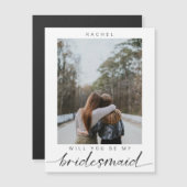 私のブリーズメイドのミニマリストの写真モダンか マグネット招待状 (正面/裏面)