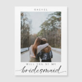 私のブリーズメイドのミニマリストの写真モダンか マグネット招待状 (正面)