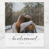 私のブリーズメイドのミニマリストの写真モダンか ワインラベル (シングルラベル)