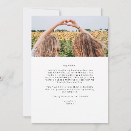 私のブリーズメイドミニマリストになりませんか2写真 招待状 (裏面)