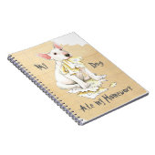 私のブルテリアは私の宿題を食べました ノートブック (右側)