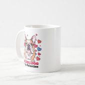 私のブルドッグは私のバレンタイン犬かわいおもしろいい コーヒーマグカップ (正面左)