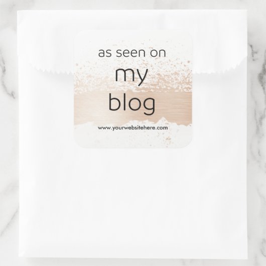 私のブログで見られるように |独自のWebサイトを表示 スクエアシール (バッグ)