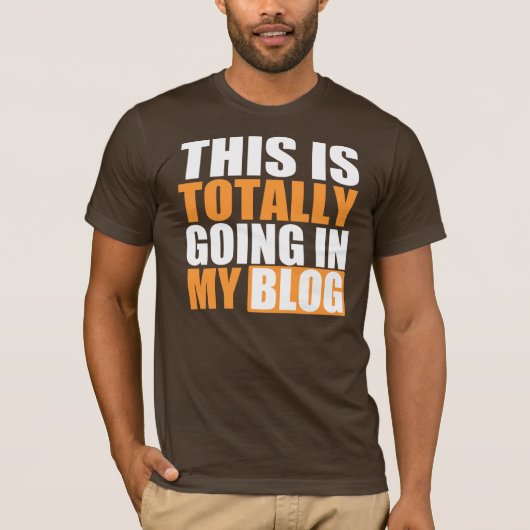 私のブログのTシャツで全く入ります Tシャツ (正面)