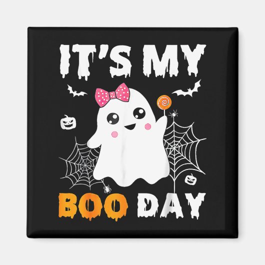 私のブーの日 ハロウィン お誕生日 ギフト  マグネット (正面)
